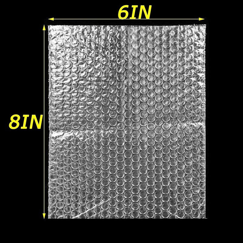 EVANCENT 200Pcs Clear Bubble Out Bags, 15x20 CM Bubble Pouches Bags for Shipping, Double Wall Cushioning Wrap Bags for Moving Packaging Storage Fragile China Dishes Electronic Item - Image 2
